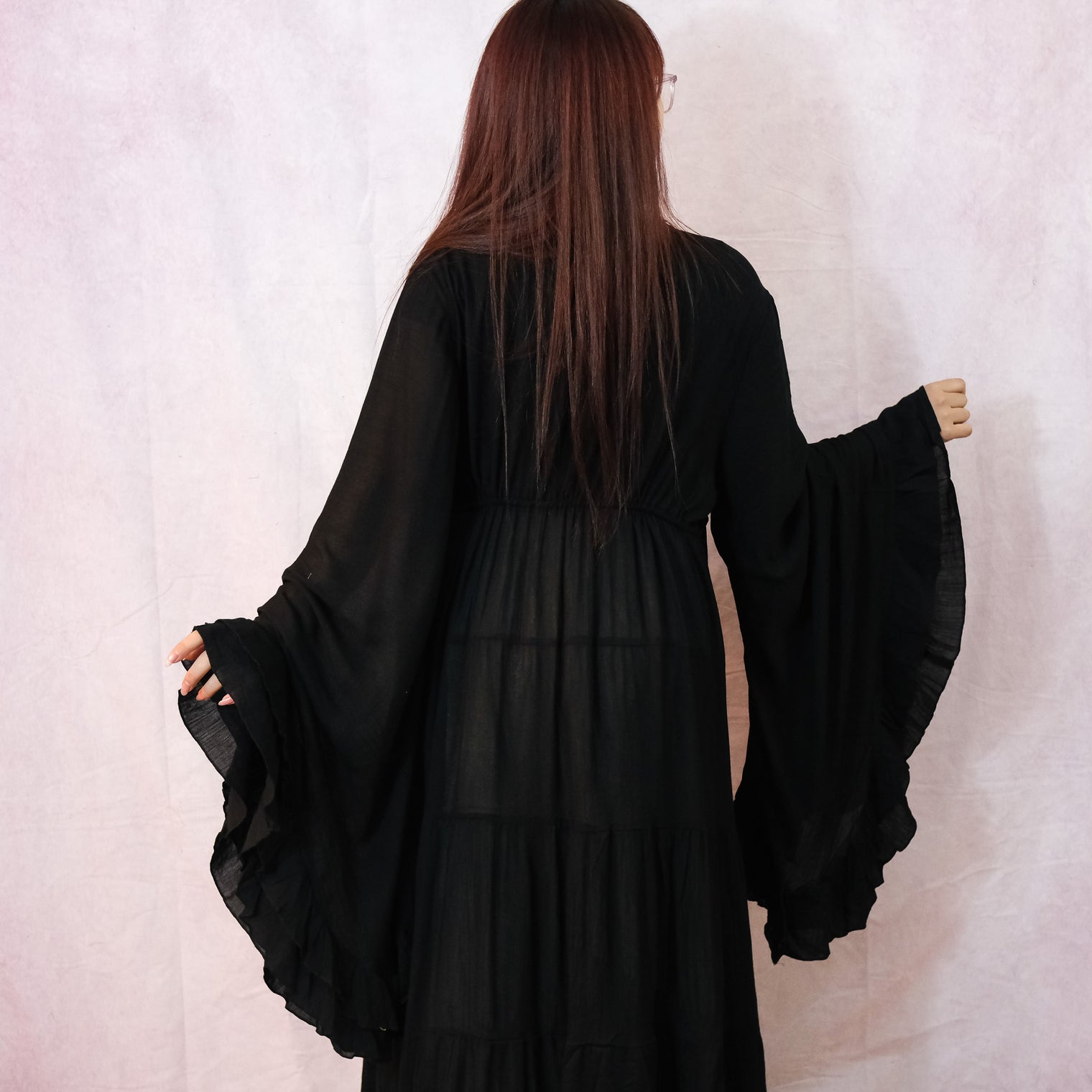 Moonlit Boho Duster with Ruffle Sleeve
