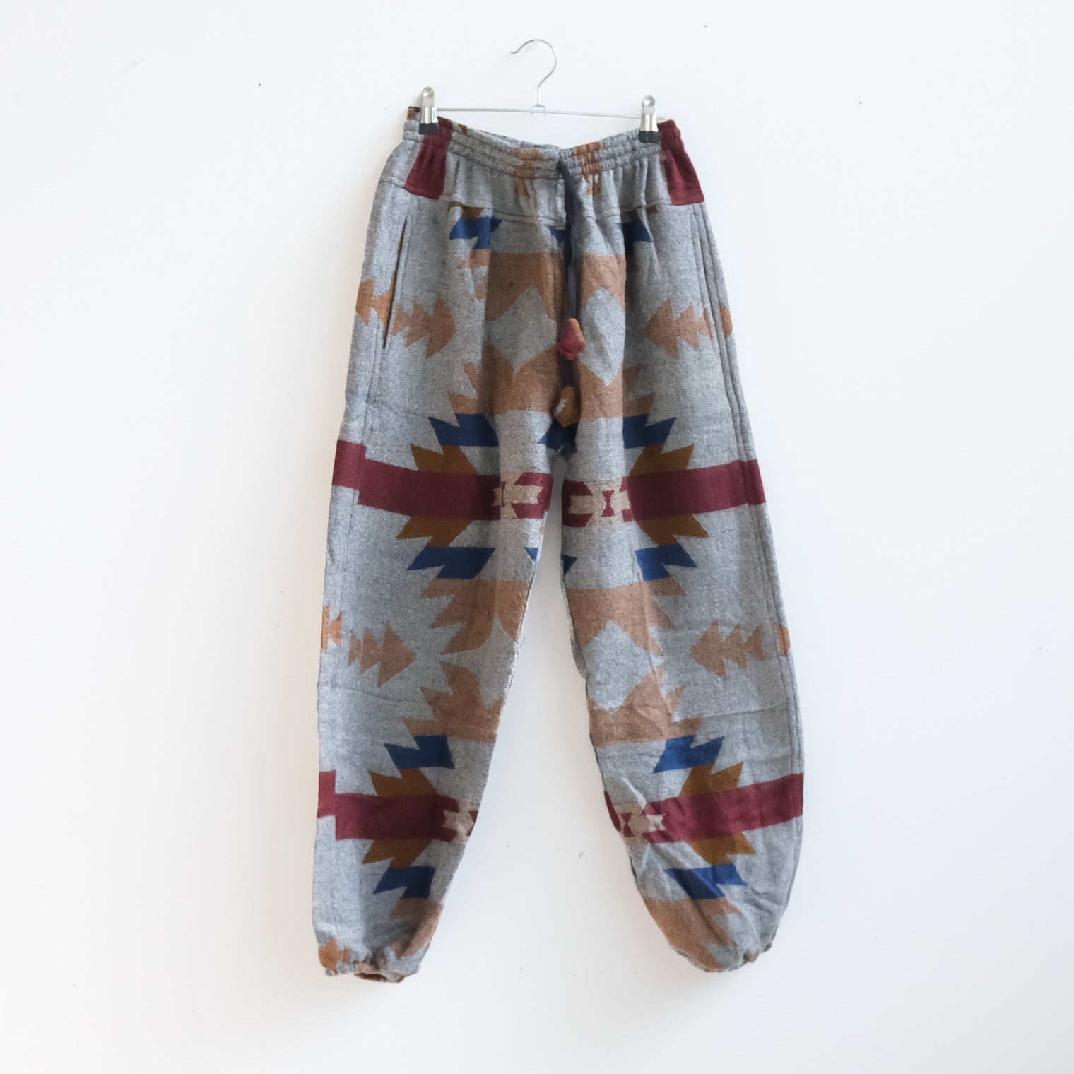 Plaid Print Unisex Wool Blend Joggers