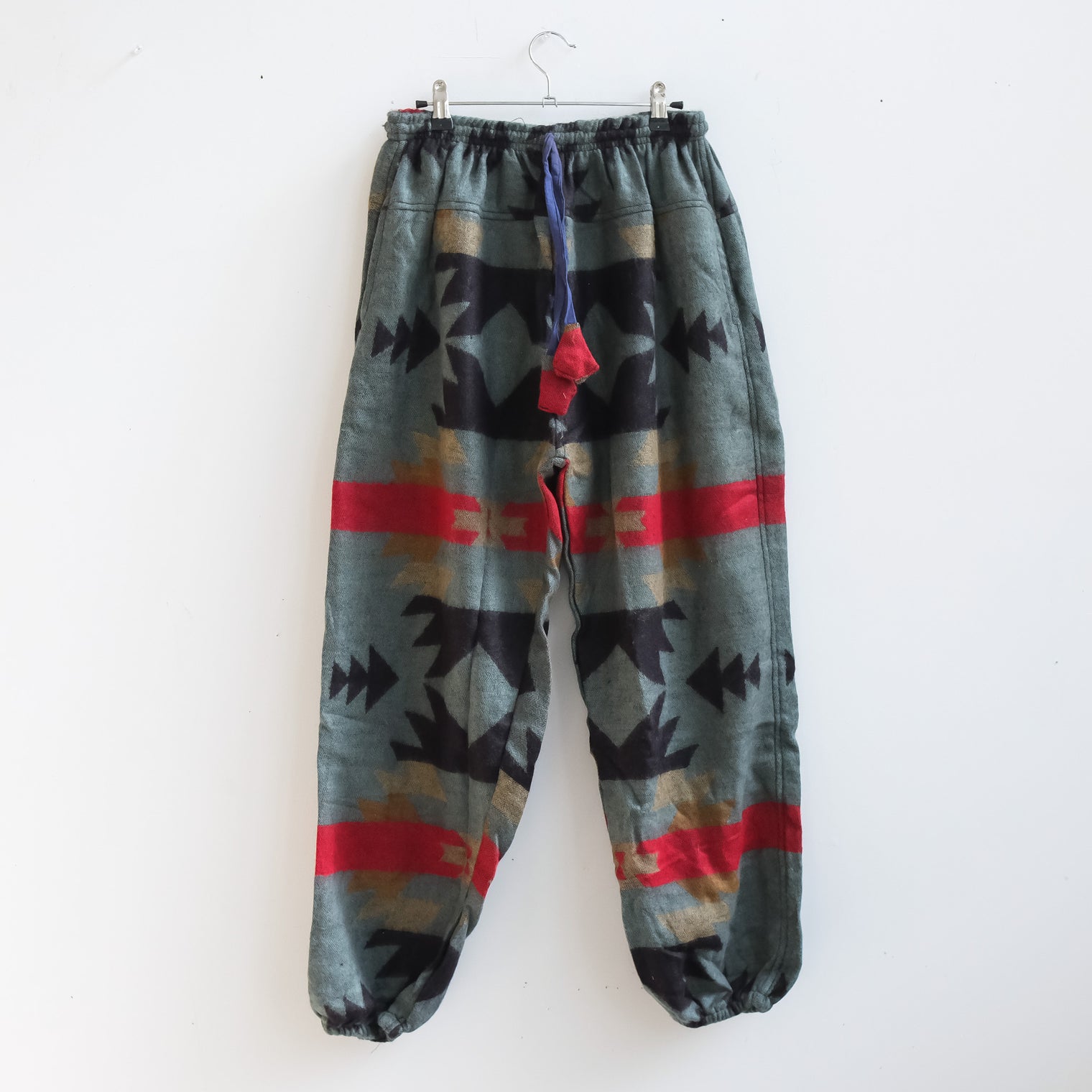 Plaid Print Unisex Wool Blend Joggers