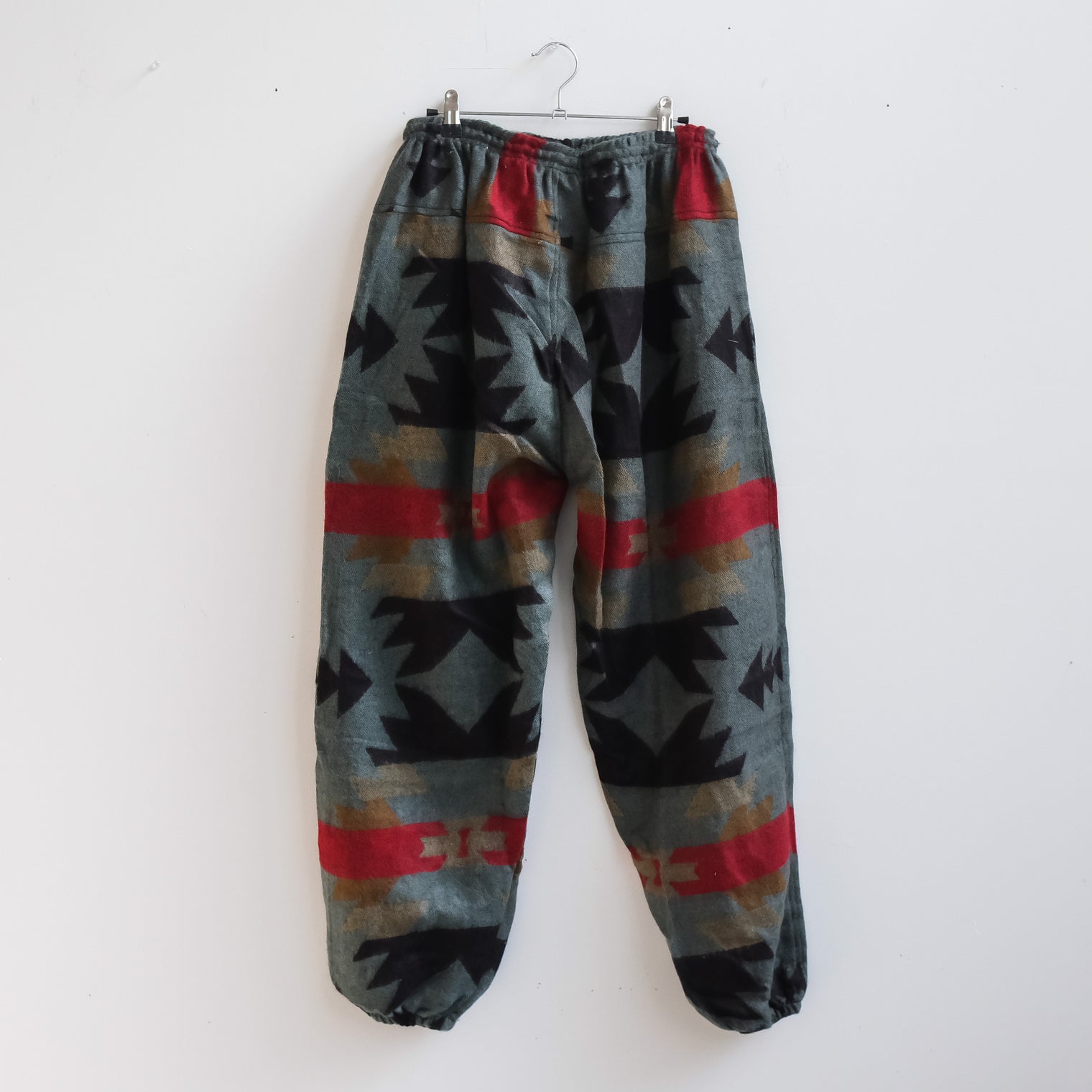 Plaid Print Unisex Wool Blend Joggers