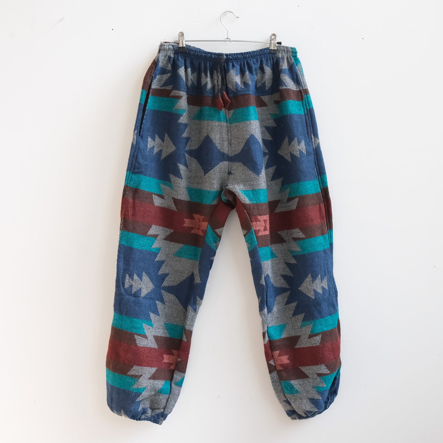 Plaid Print Unisex Wool Blend Joggers