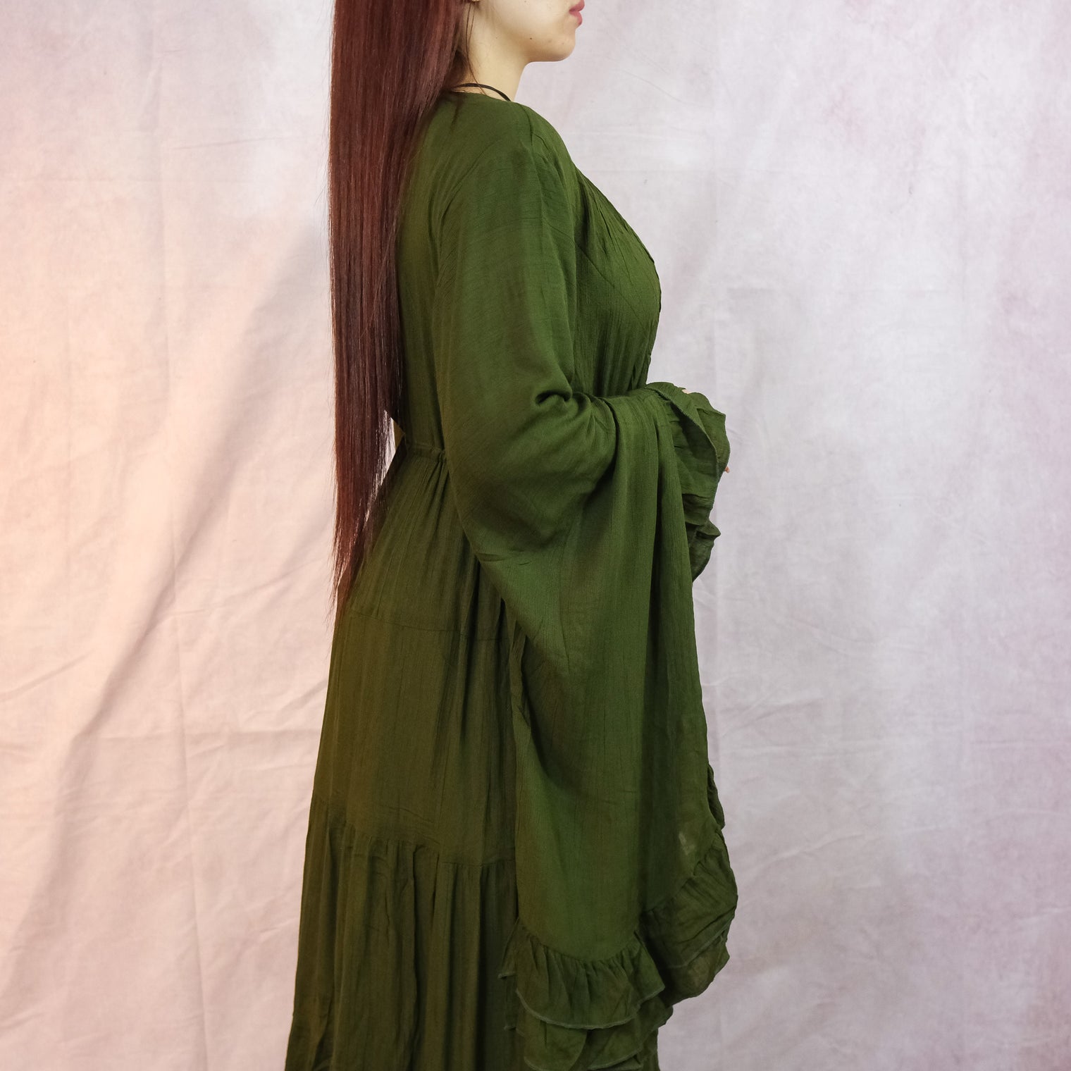 Moonlit Boho Duster with Ruffle Sleeve