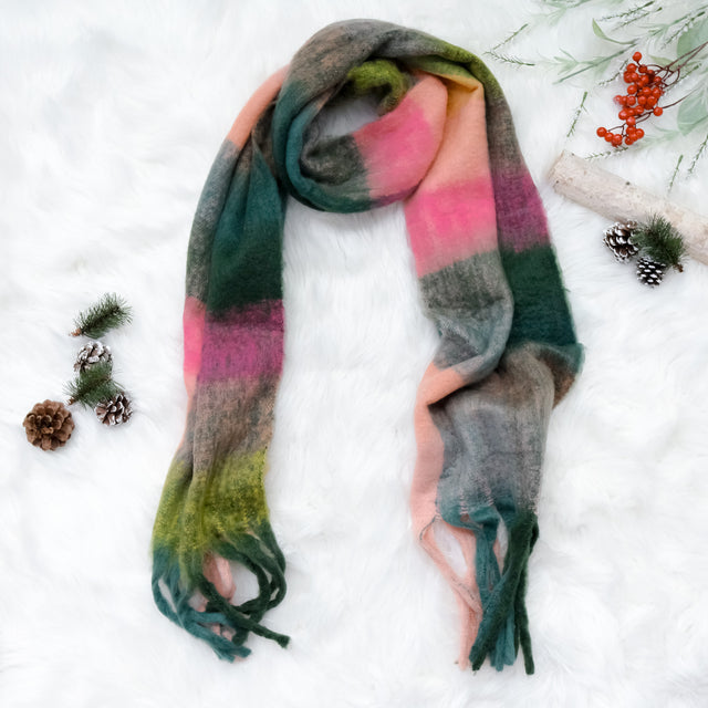 Oversized Plaid Winter Scarfs