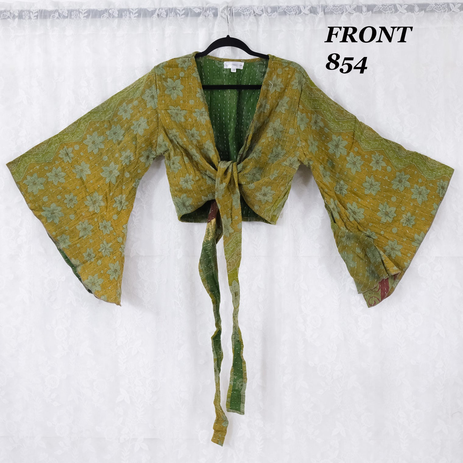 Vintage Kantha Wrap Top