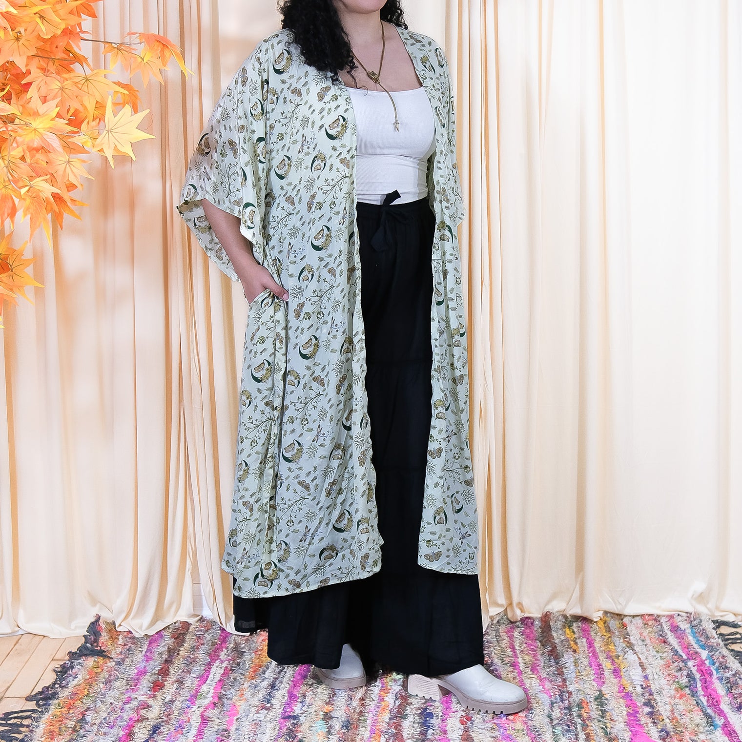 Blushwood Long Duster with Pockets