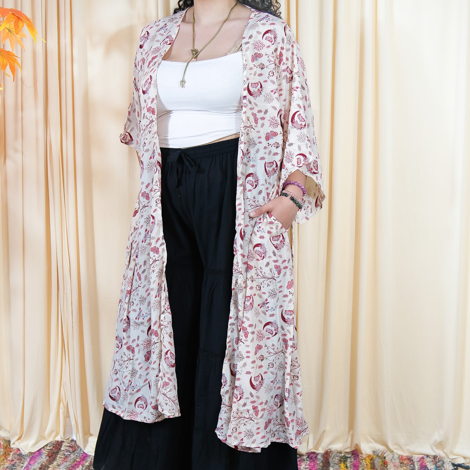 Blushwood Long Duster with Pockets