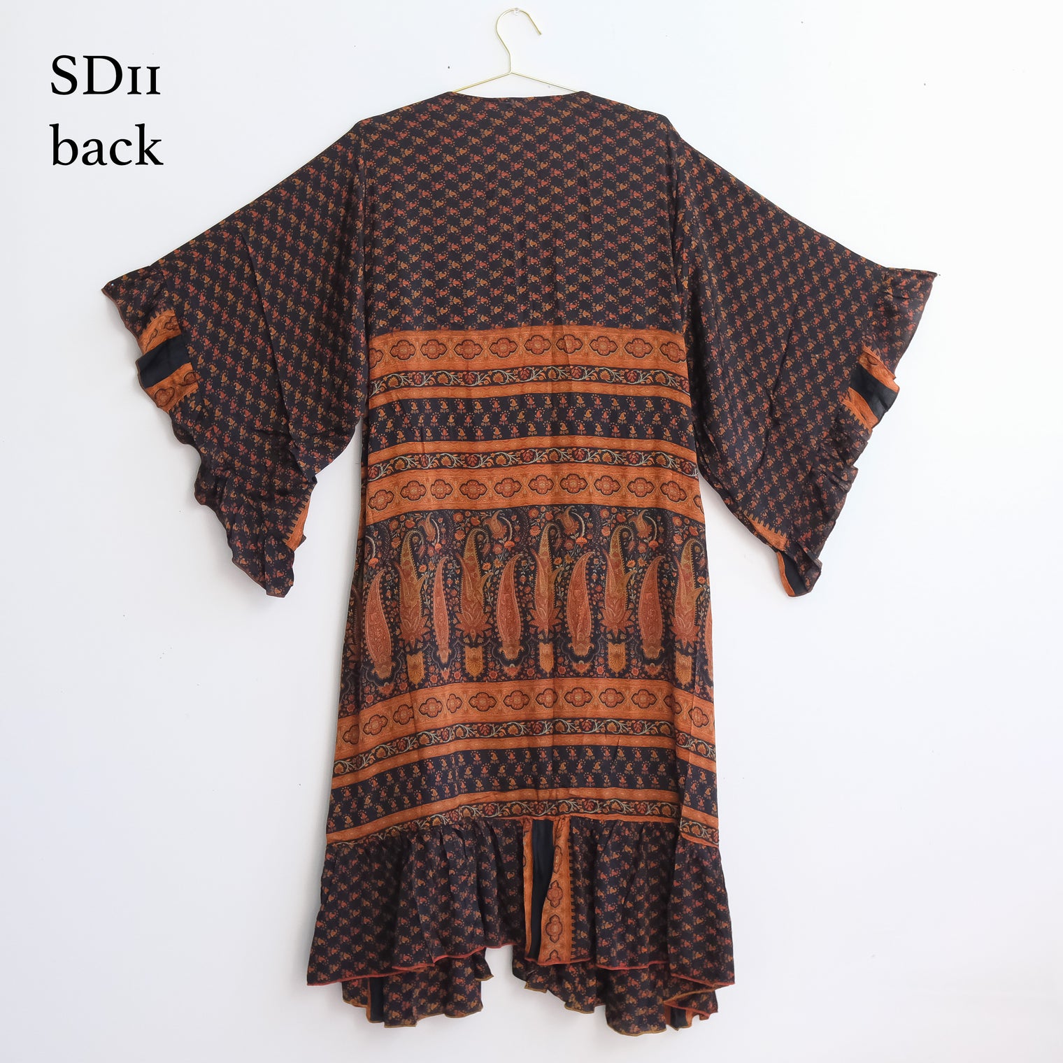 One of a Kind Recycled Silk Flowy Duster