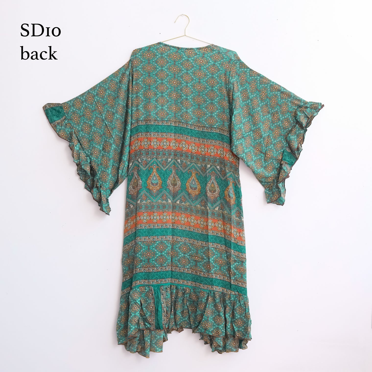 One of a Kind Recycled Silk Flowy Duster