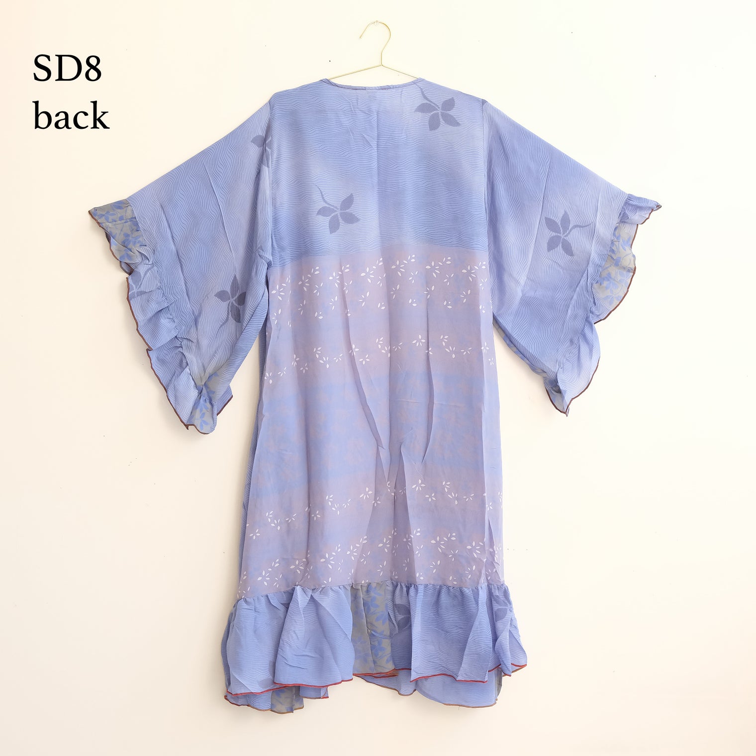 One of a Kind Recycled Silk Flowy Duster