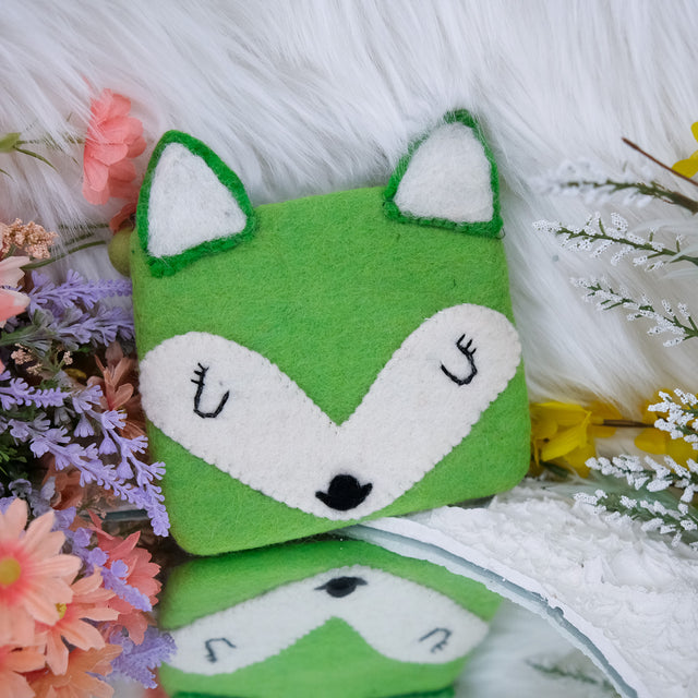 Handmade Felted Fox Purse