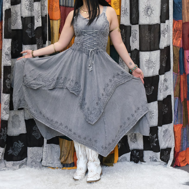 Fairycore Lace Up Dress