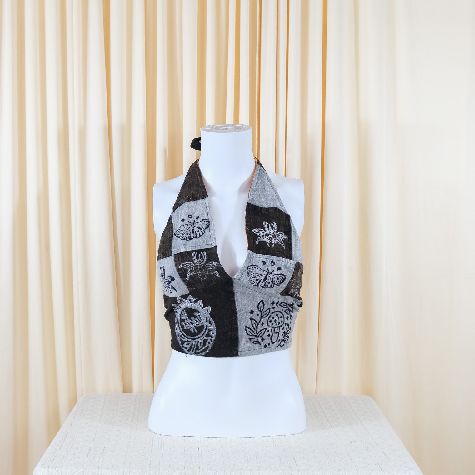 Patchwork Reversible Cotton Bralette