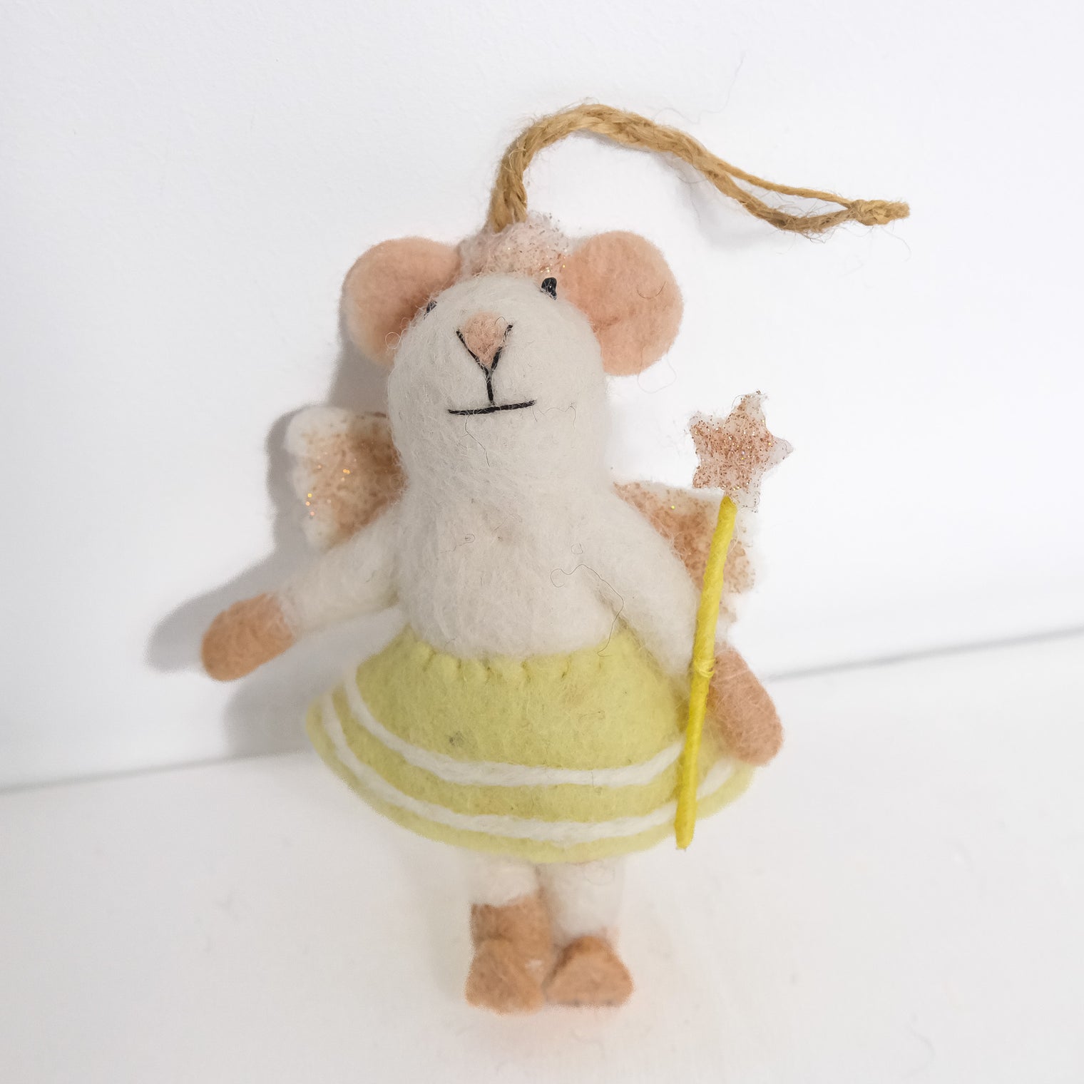Handmade Felted Mouse Ornaments