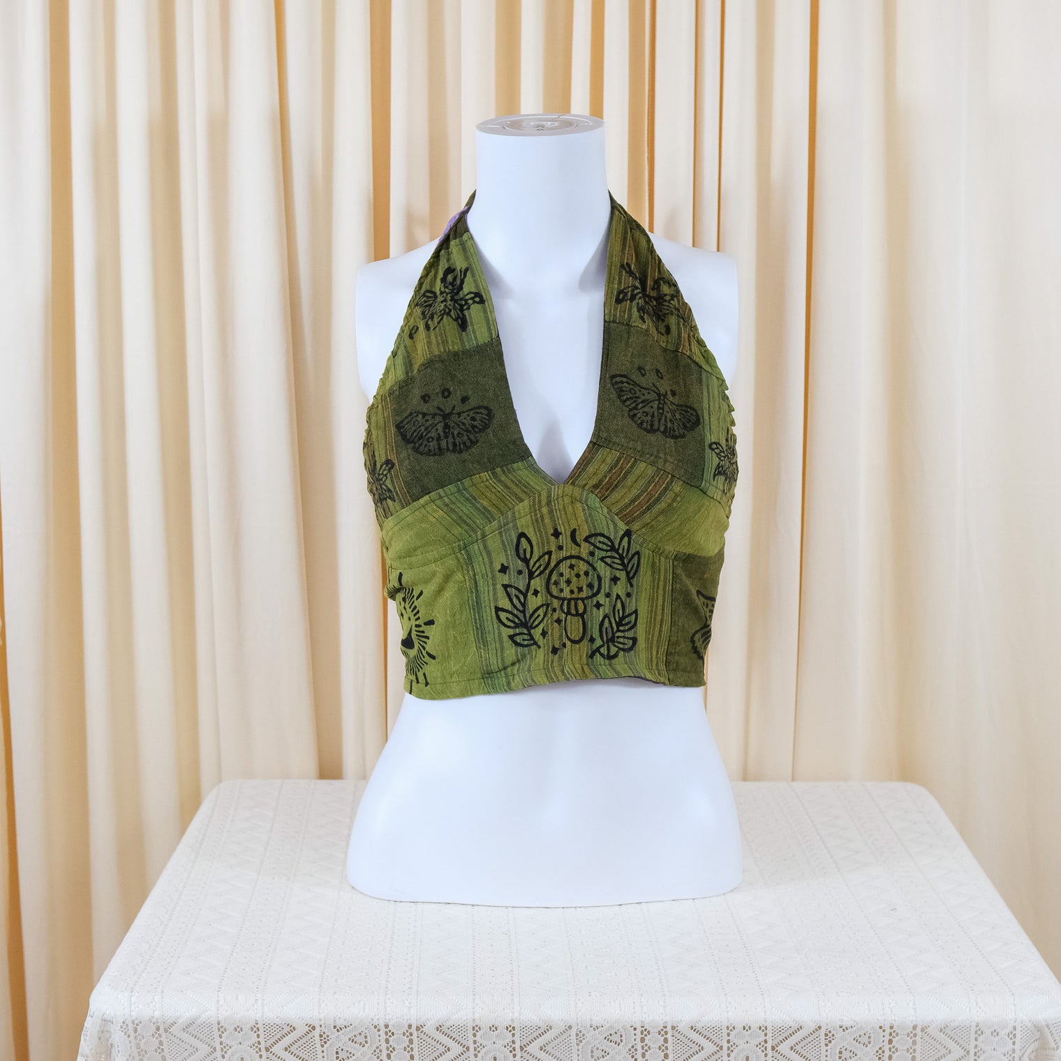 Patchwork Reversible Cotton Bralette