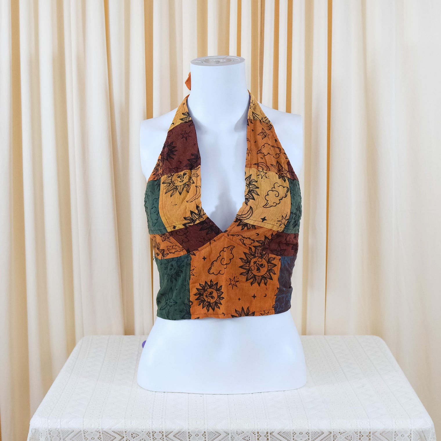 Patchwork Reversible Cotton Bralette