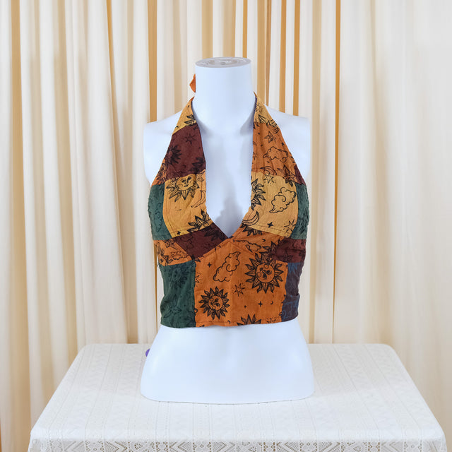 Patchwork Reversible Cotton Bralette