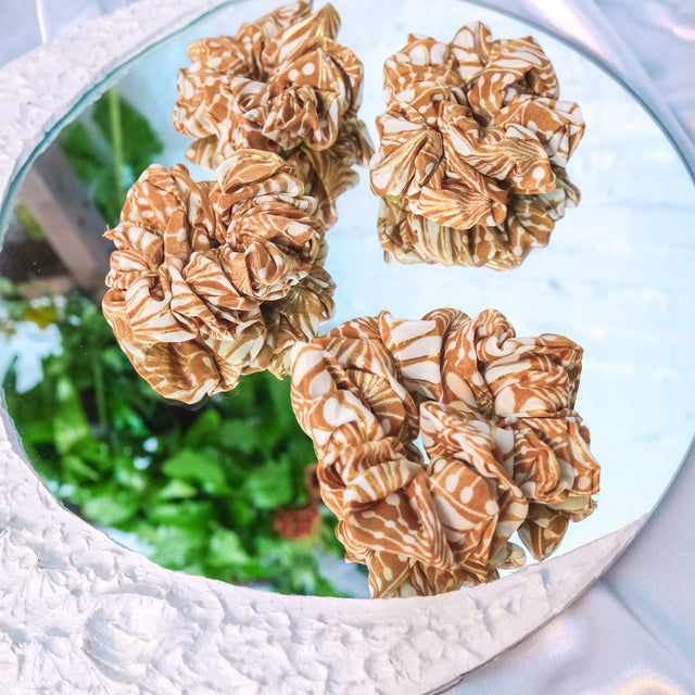 Floral Boho Handmade Scrunchies