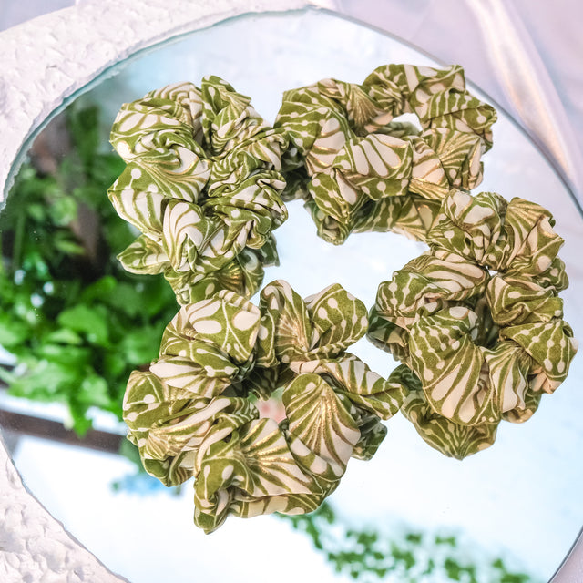 Floral Boho Handmade Scrunchies