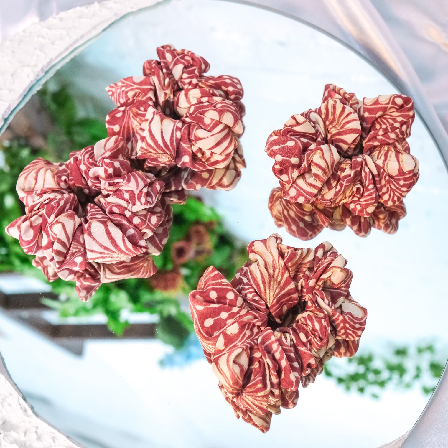 Floral Boho Handmade Scrunchies