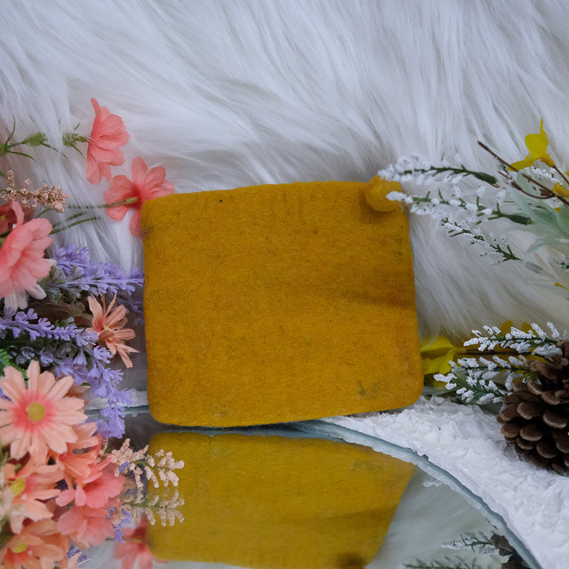 Handmade Needle Felted Flower Purse