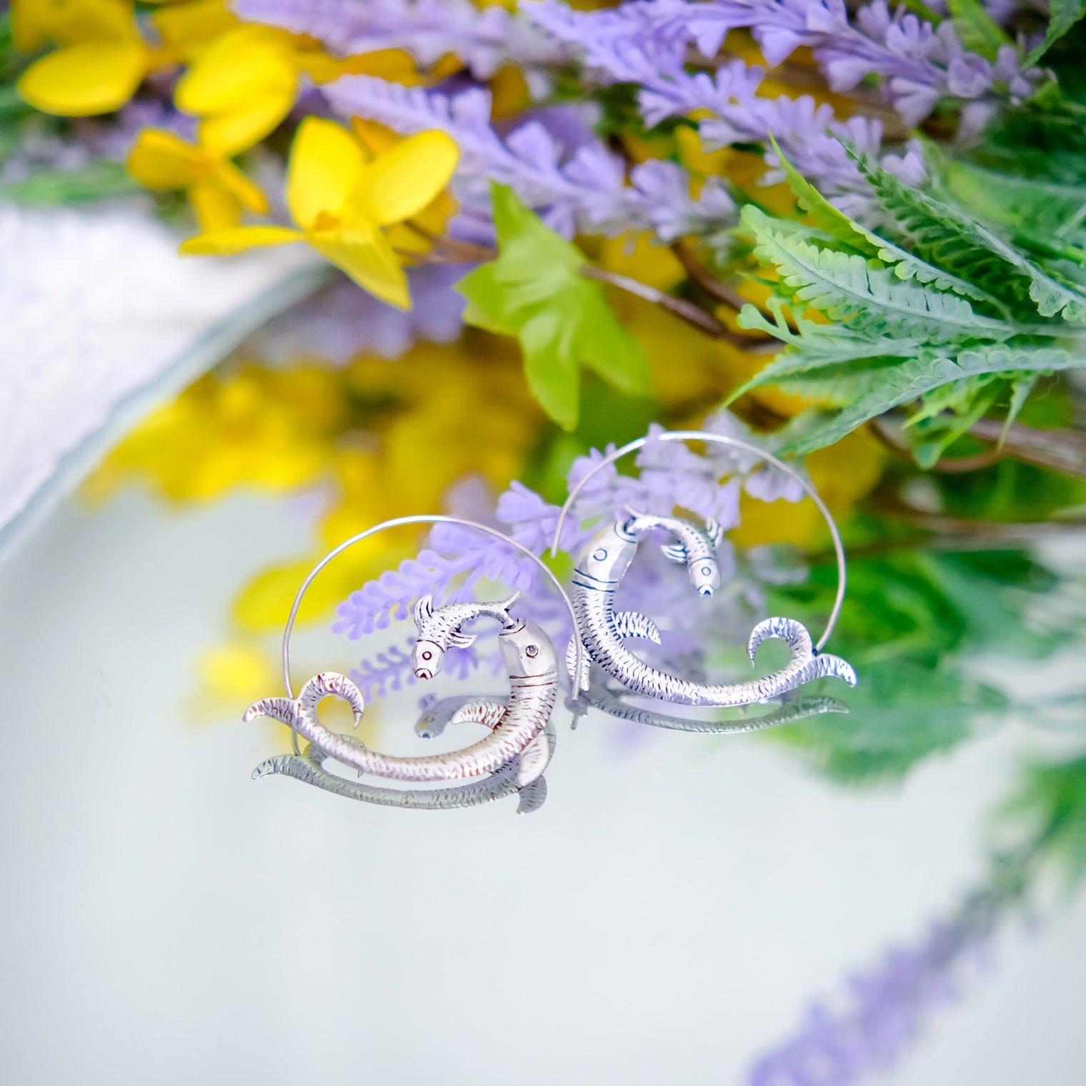 Ethnic Style Fish Hoop Earring