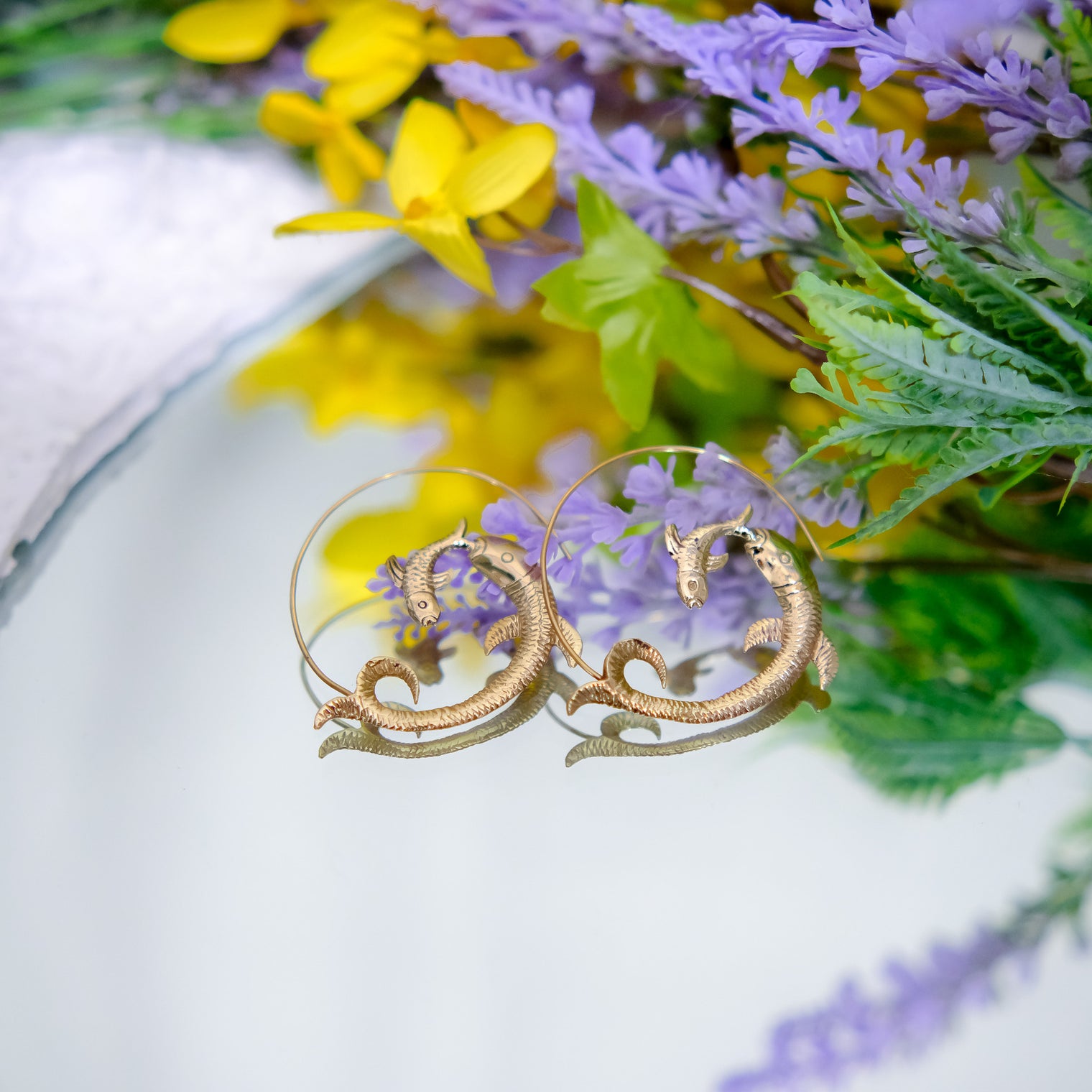 Ethnic Style Fish Hoop Earring