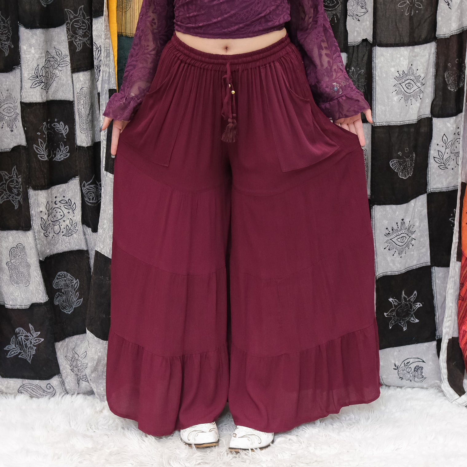 Willow Tiered Boho Palazzo Pants