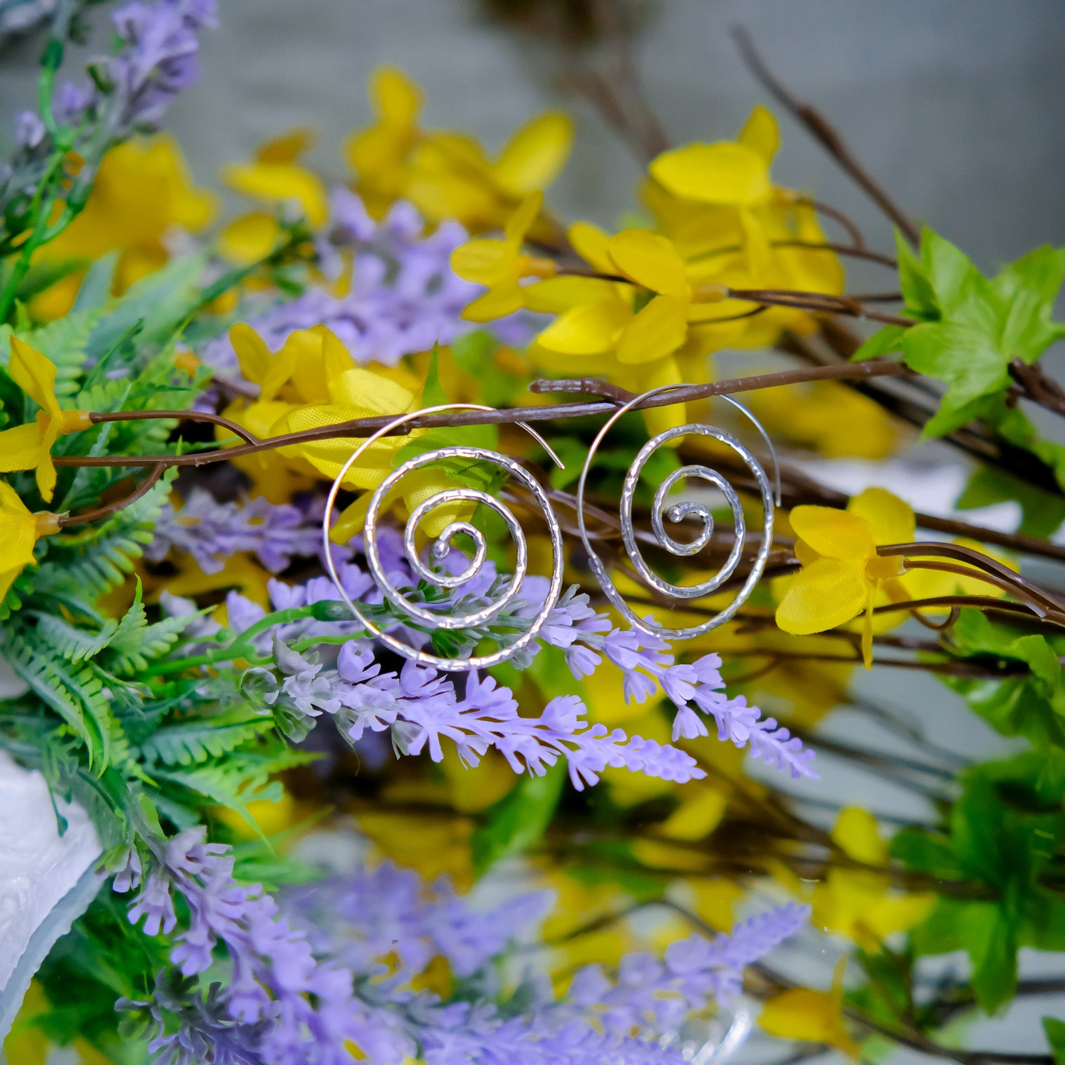 Spiral Hoop Boho Earring