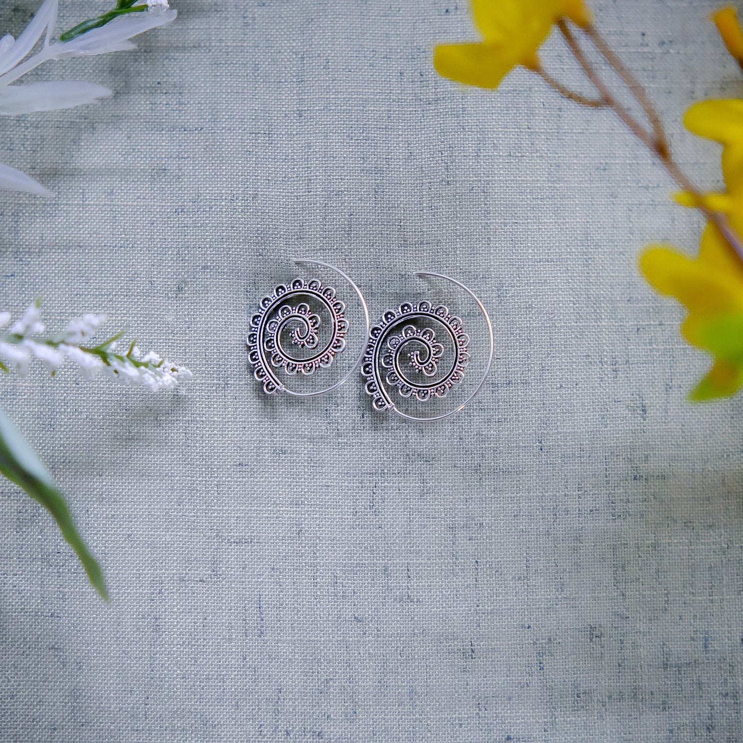 Spiral Hoop Boho Earring