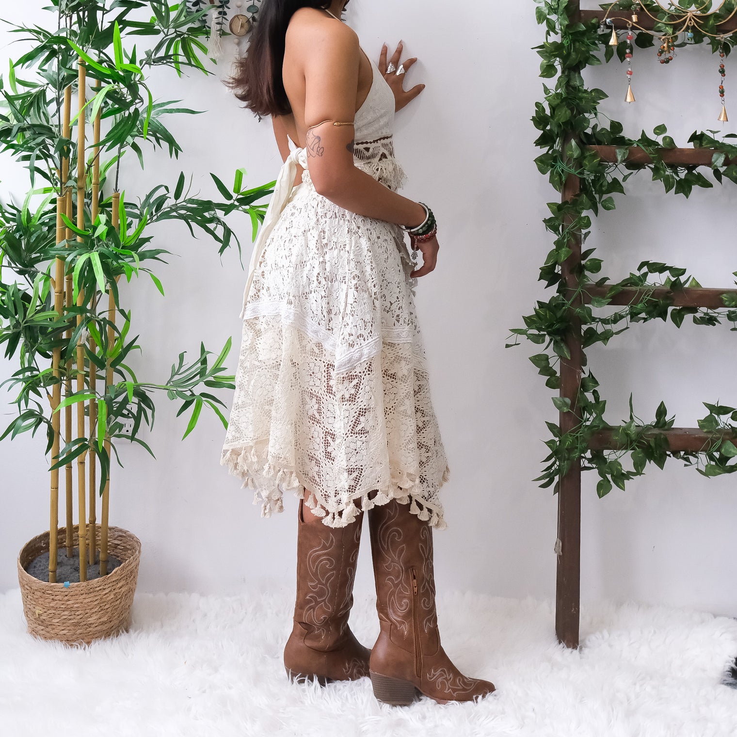 Forest Muse Crochet Halter & Skirt Set