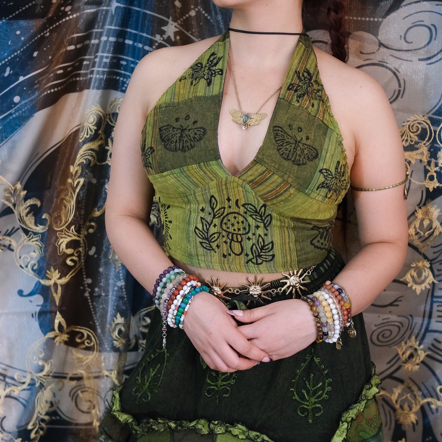 Patchwork Reversible Cotton Bralette