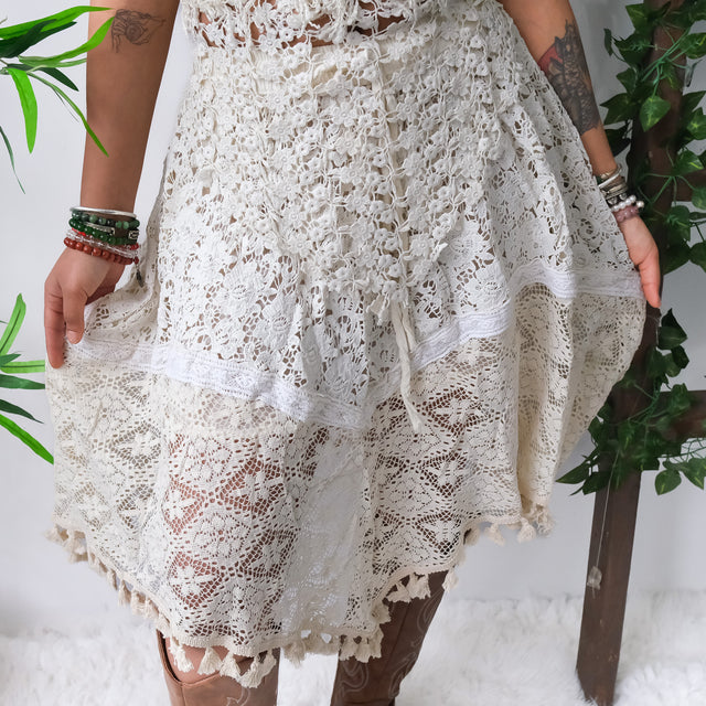 Forest Muse Crochet Halter & Skirt Set