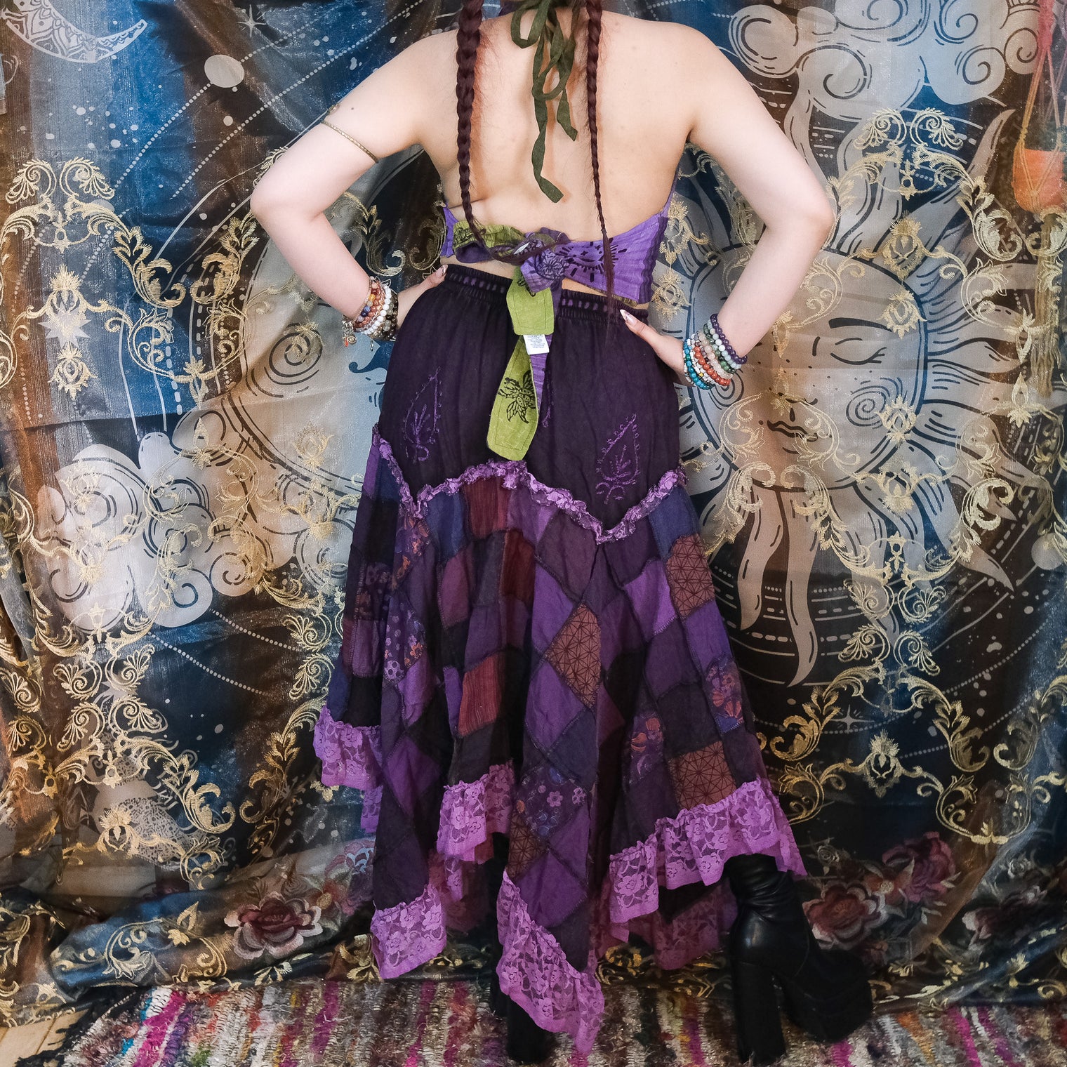 Patchwork Reversible Cotton Bralette