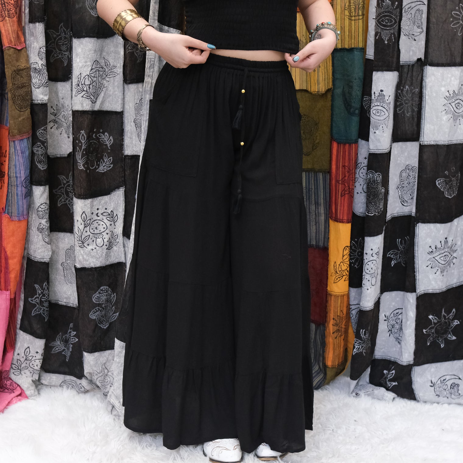 Willow Tiered Boho Palazzo Pants