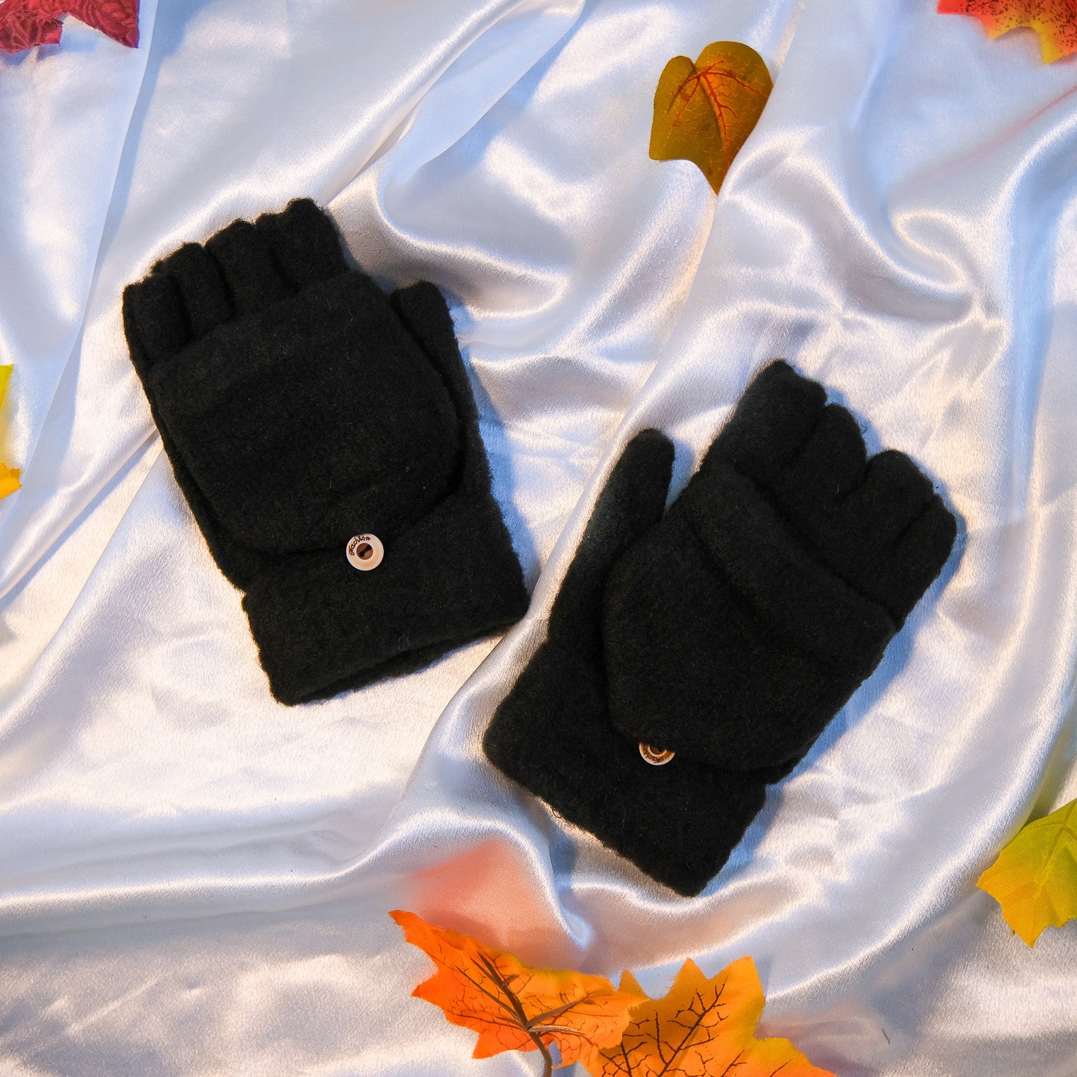 Warm Half Finger Convertible Gloves/Mitten