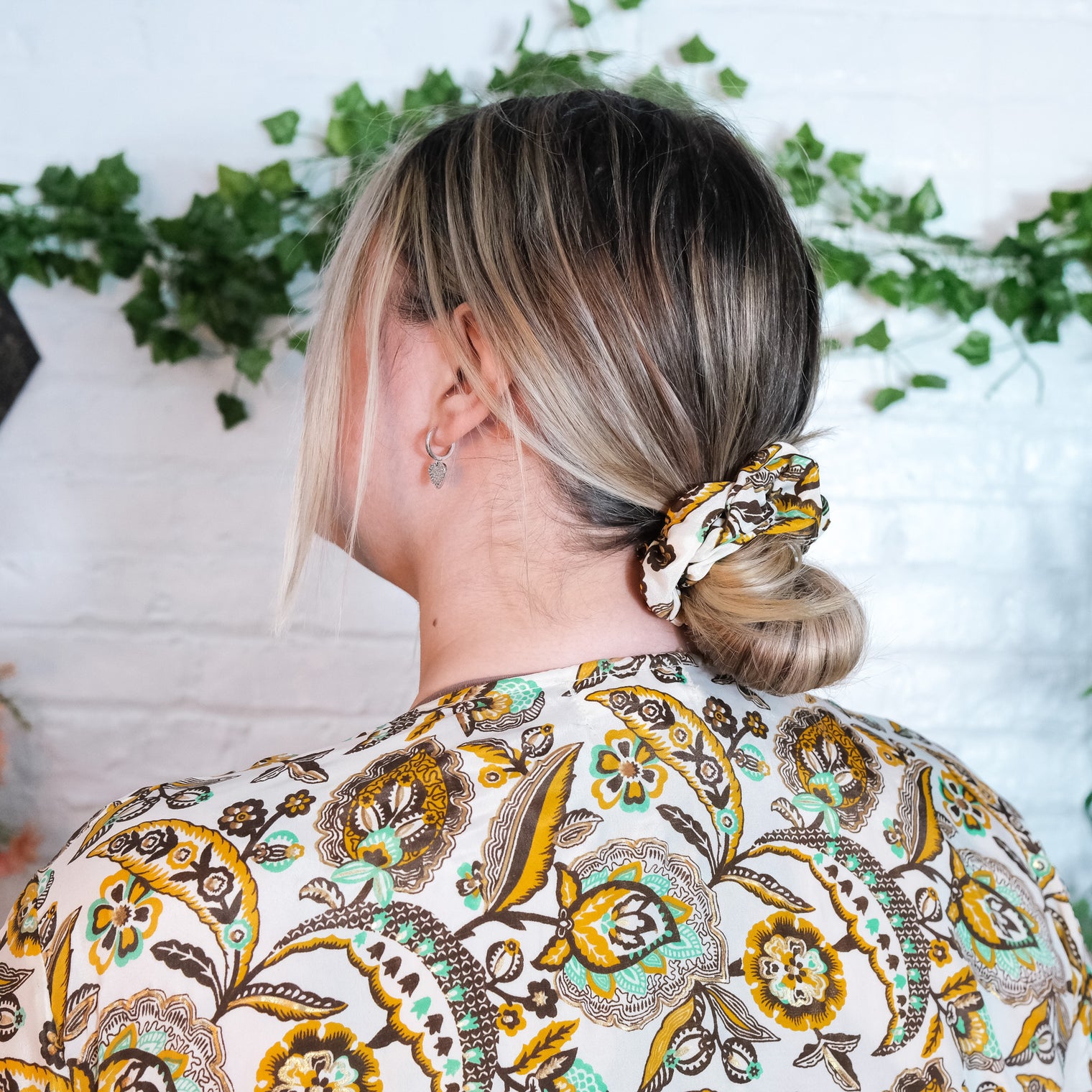 Boho Floral Scrunchies