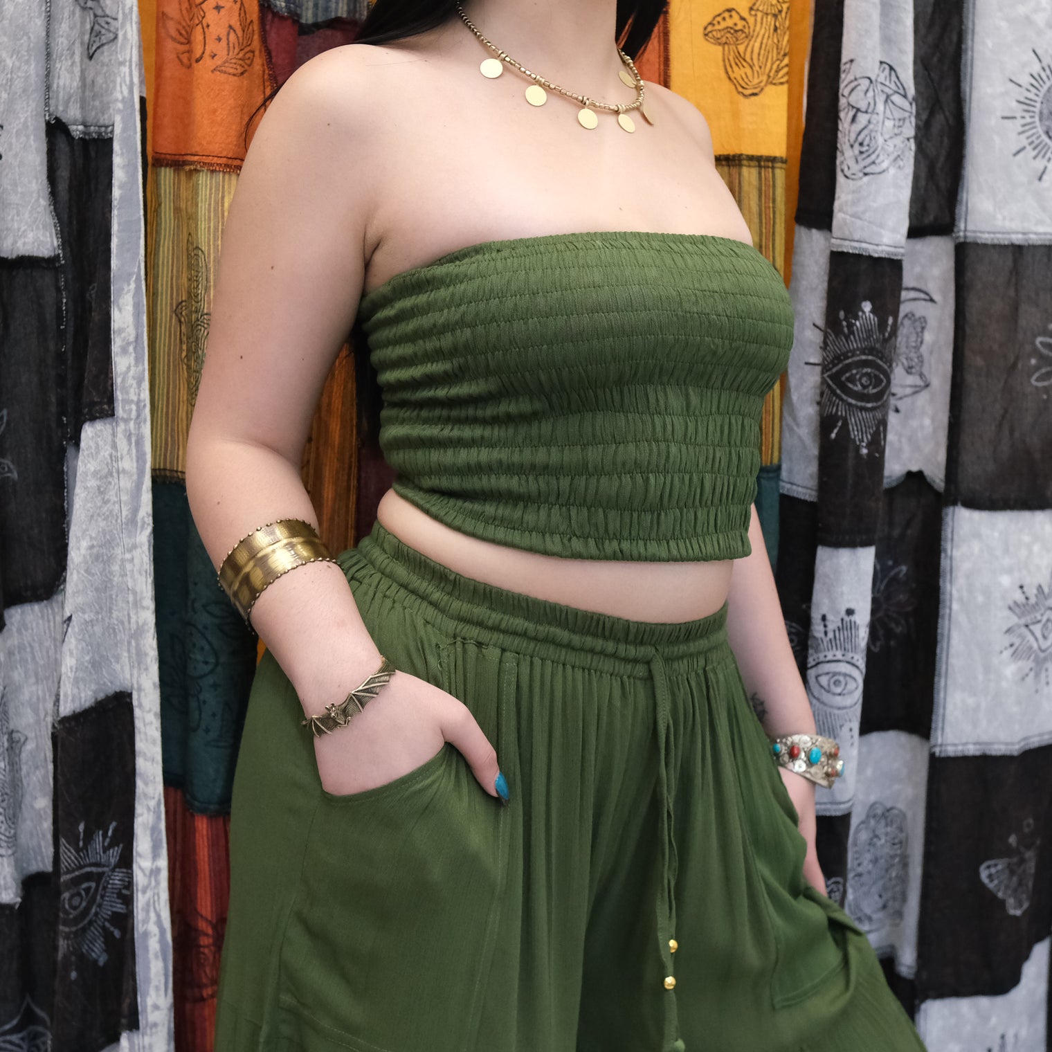 Festival Ready Smocked Tube Top