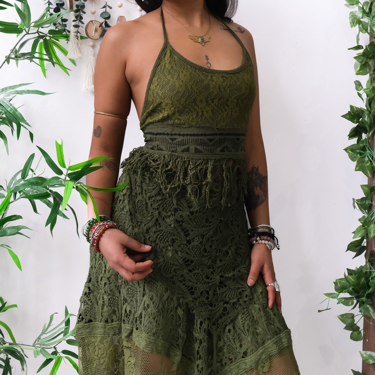 Forest Muse Crochet Halter & Skirt Set