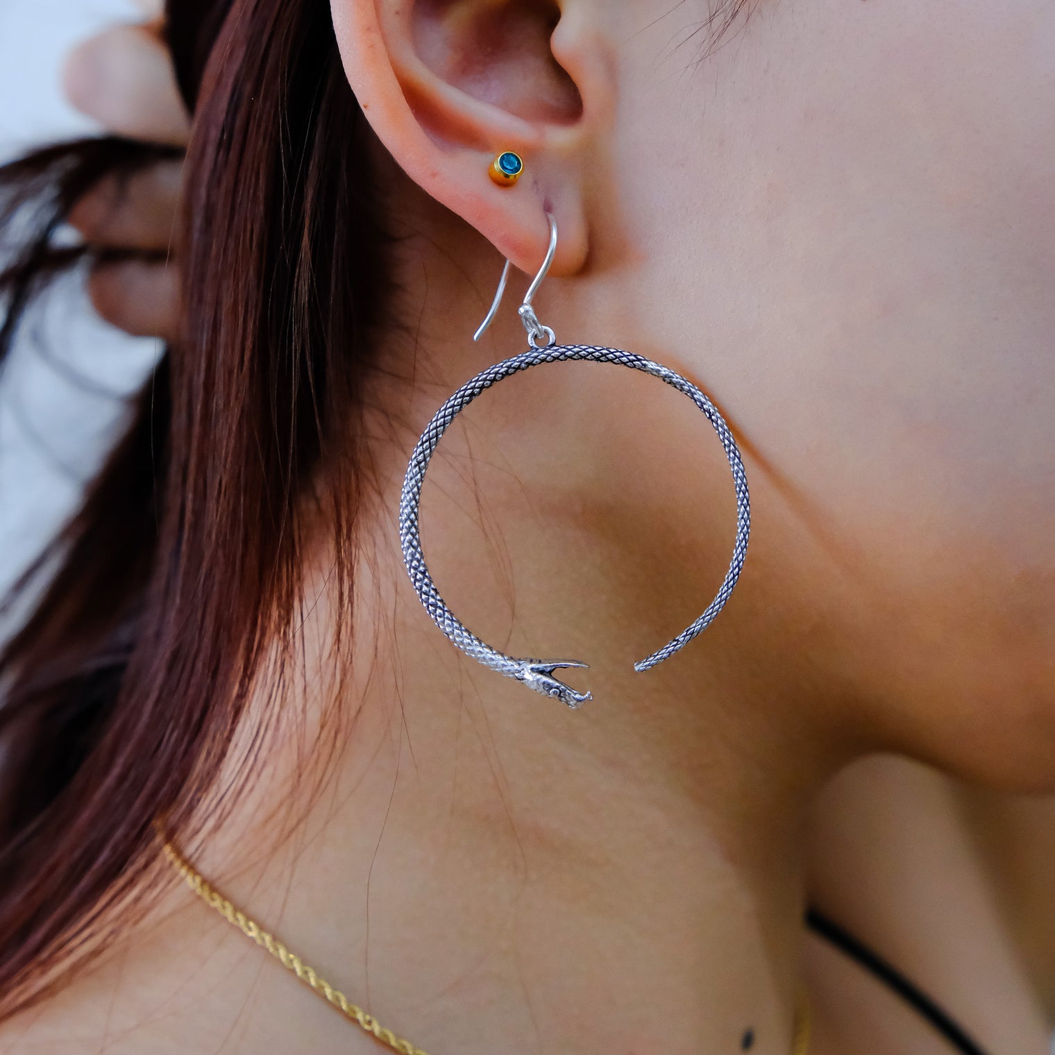 Handmade Dragon Ethnic Earring