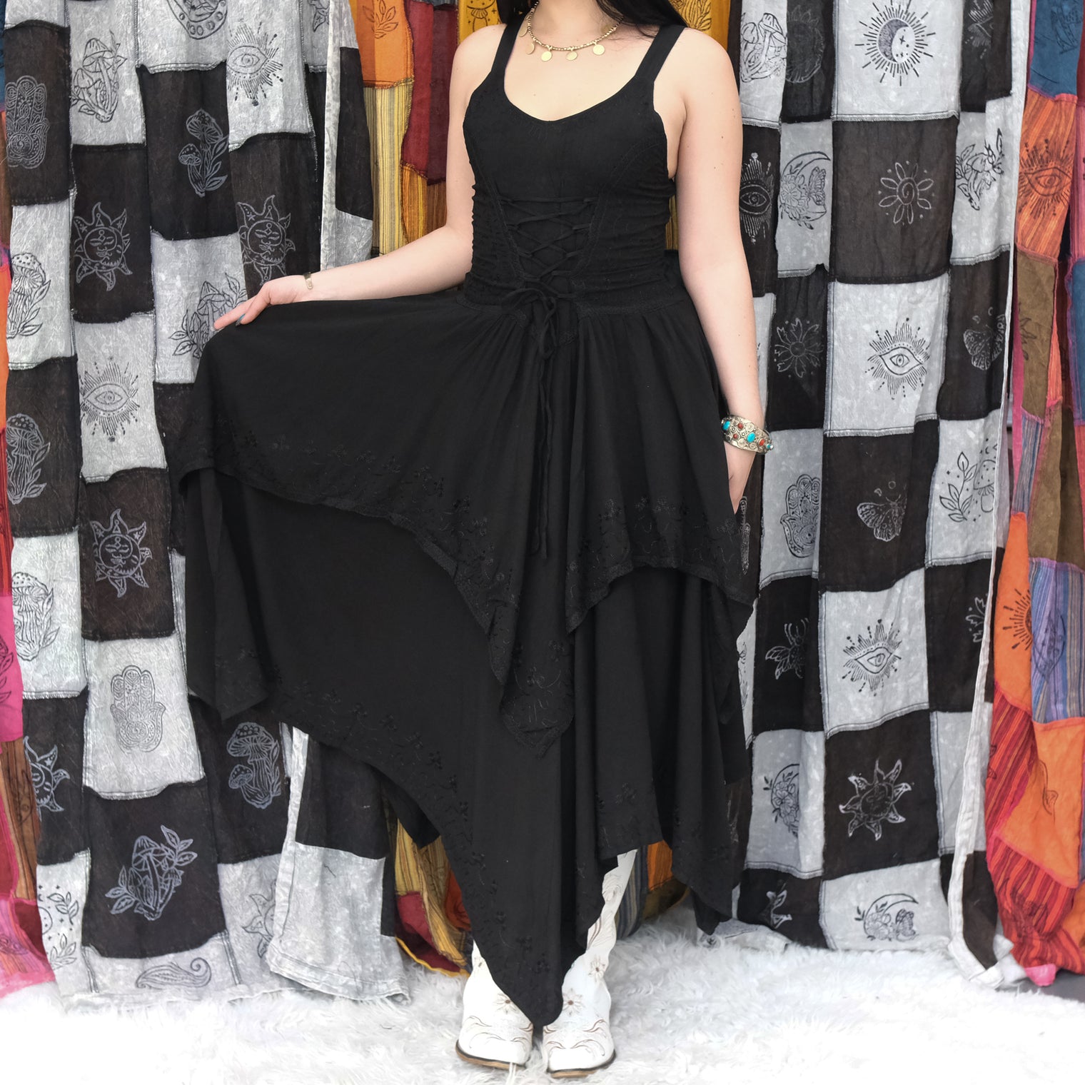 Fairycore Lace Up Dress