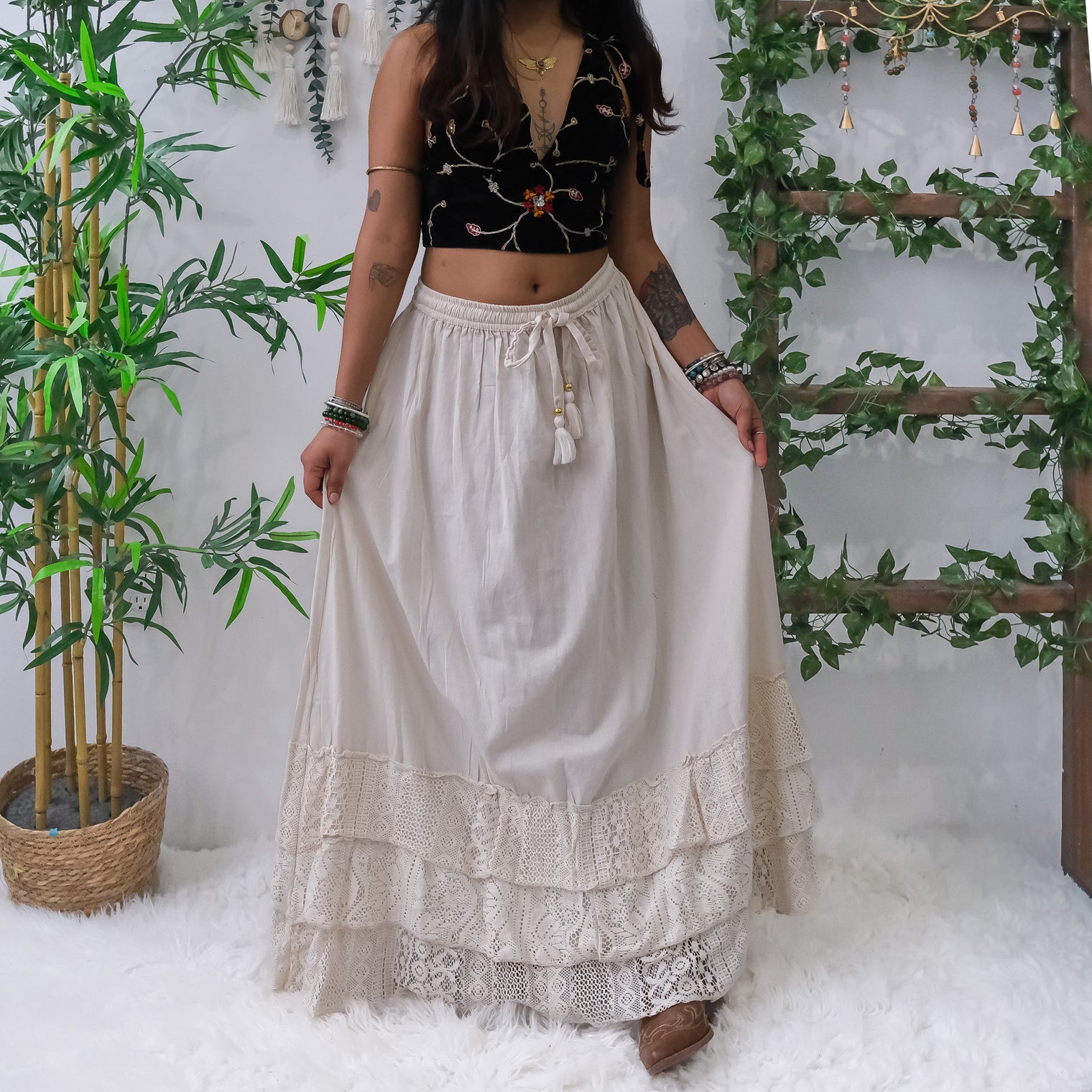 Prairie Goddess Lace Maxi