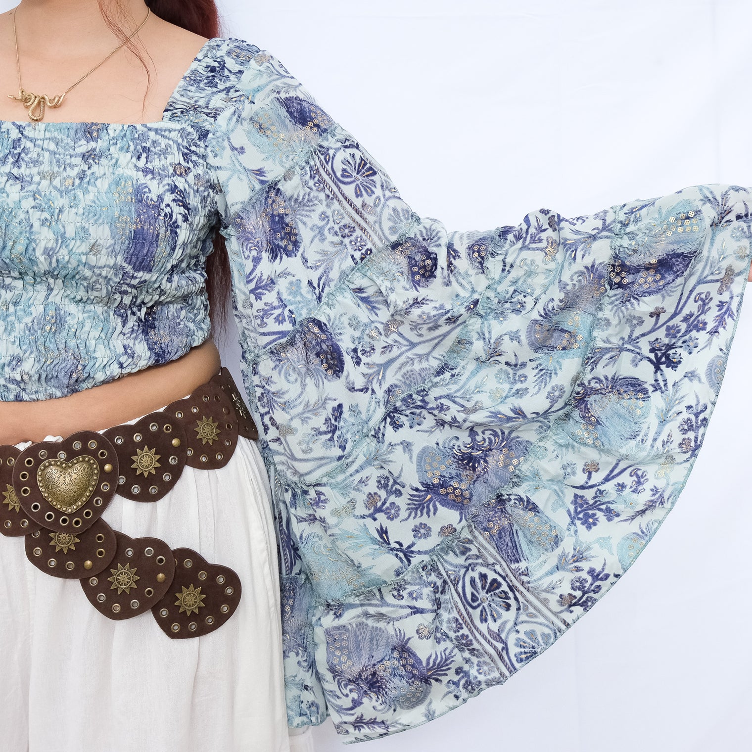 Fairy Goddess Ruffle Sleeve Top