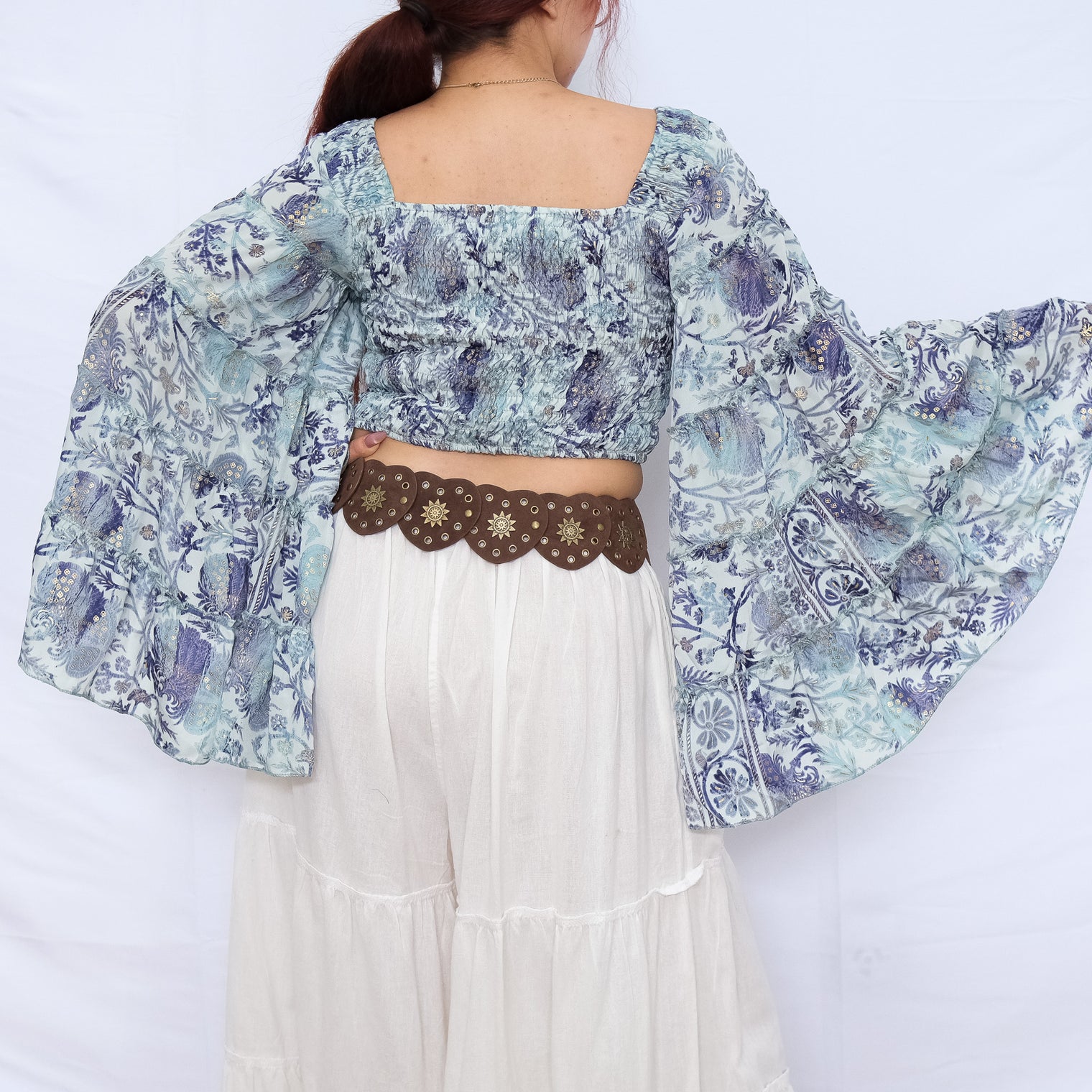 Fairy Goddess Ruffle Sleeve Top