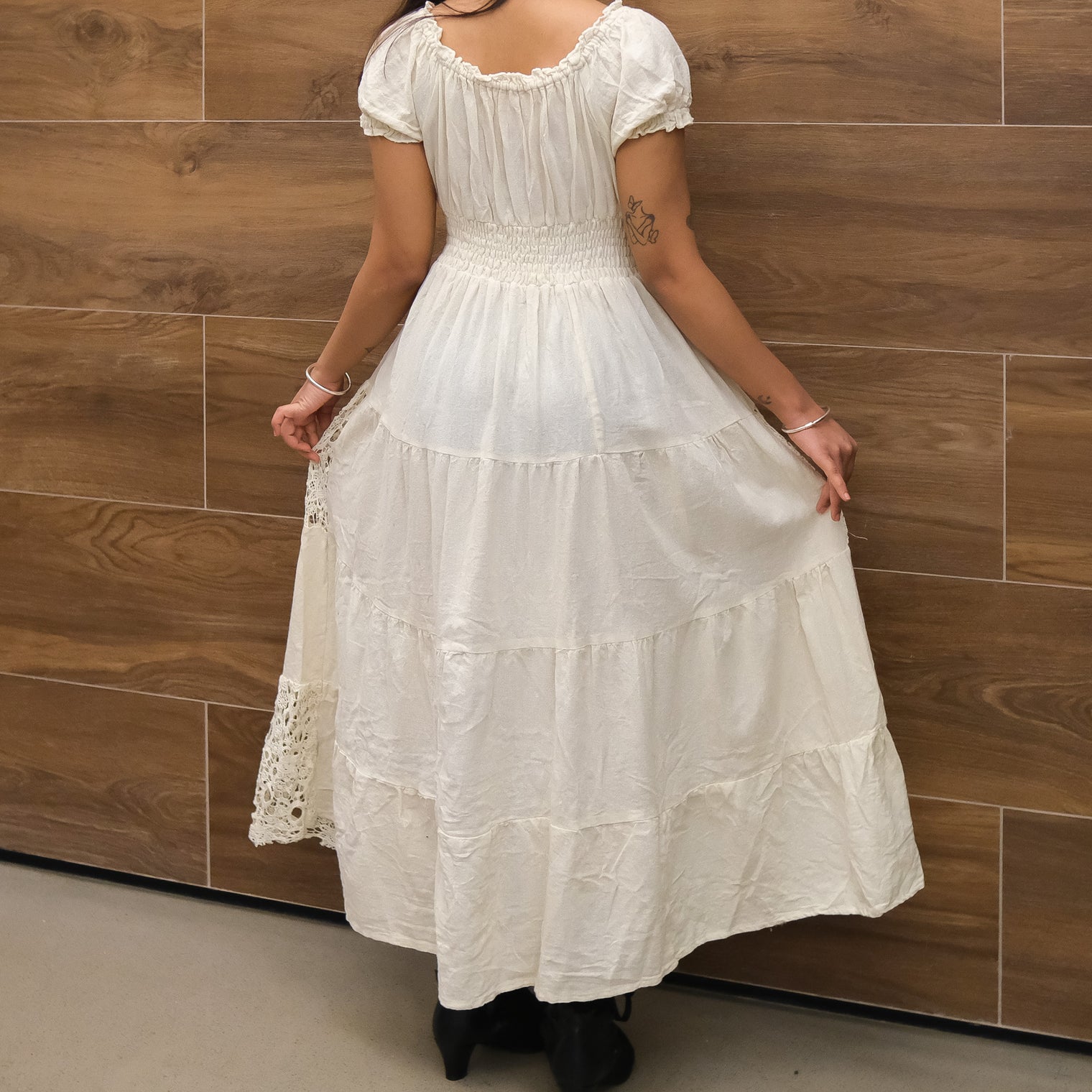 Forest Muse Lace Maxi Dress