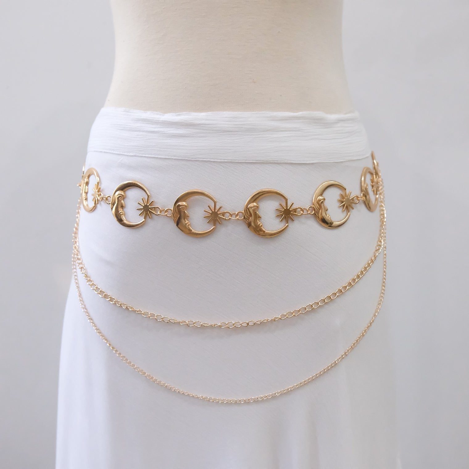 Plus Size Moon Goddess Chain Belt