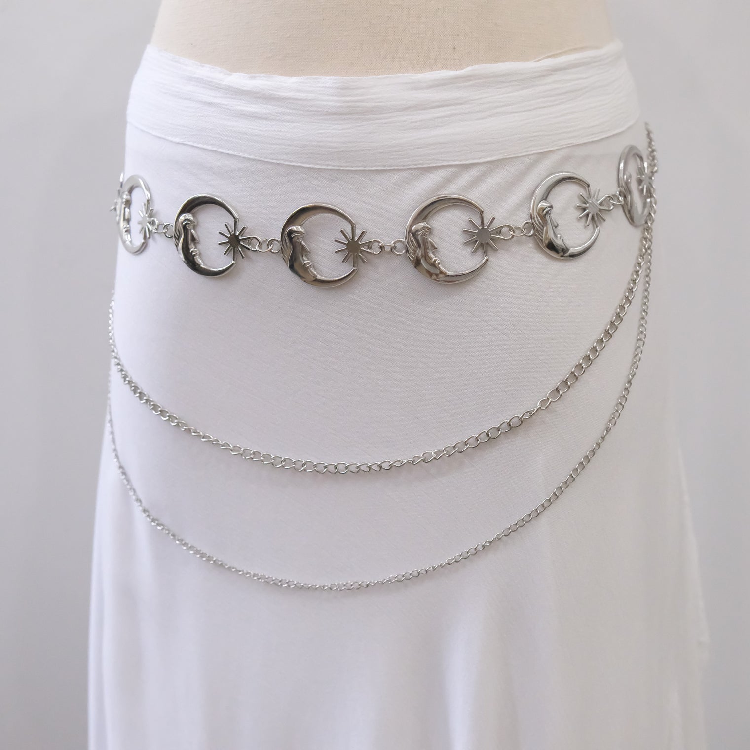 Plus Size Moon Goddess Chain Belt