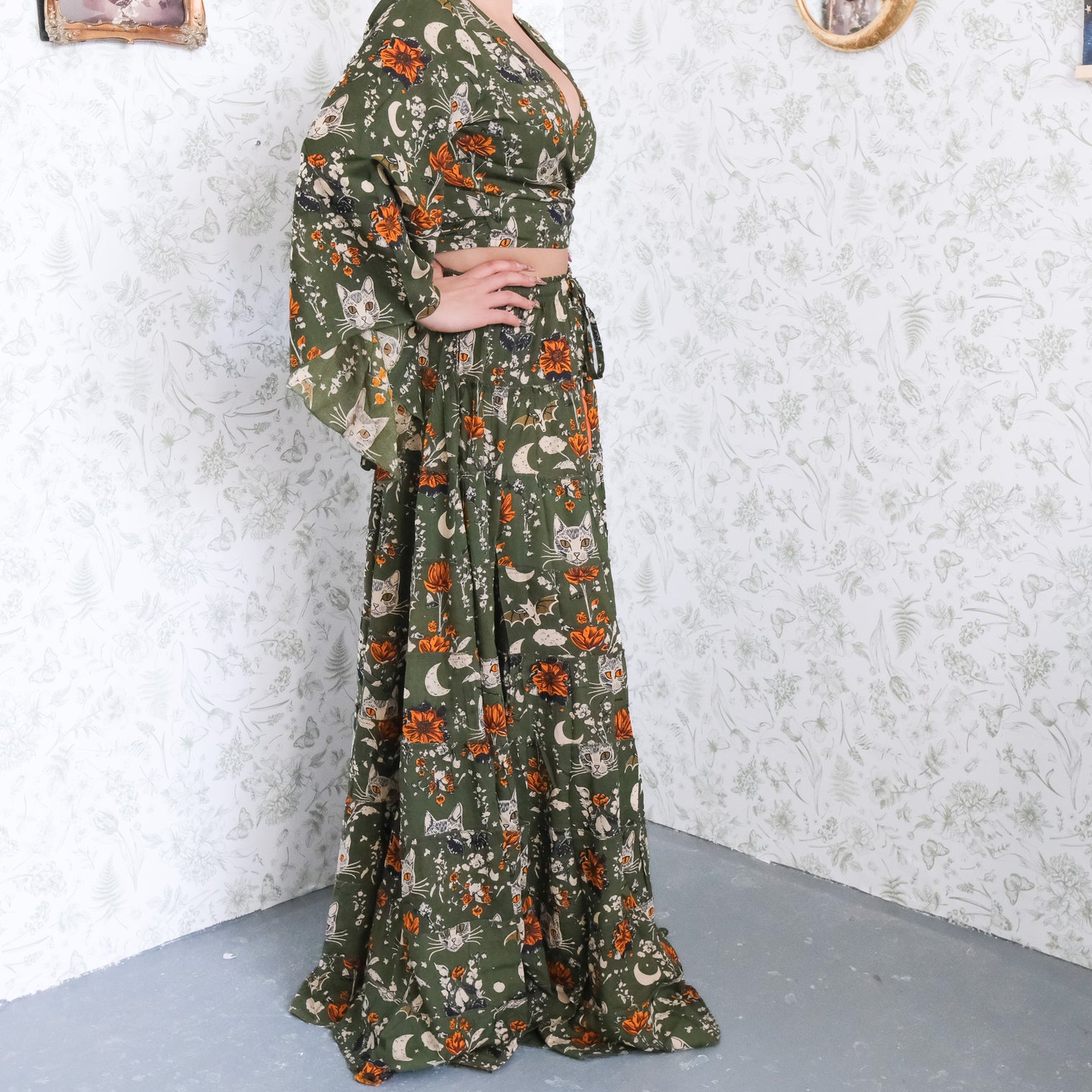 Luna Mystic Witchy Skirt and Bell Sleeve Top