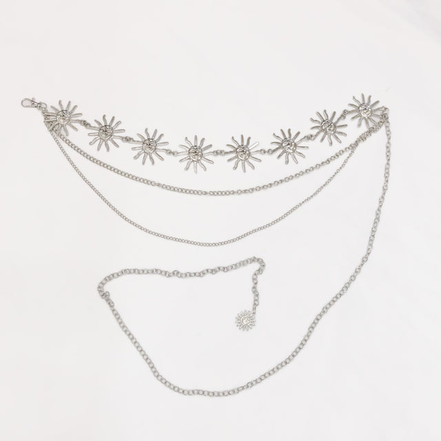 Plus Size Celestial Sun Chain Belt