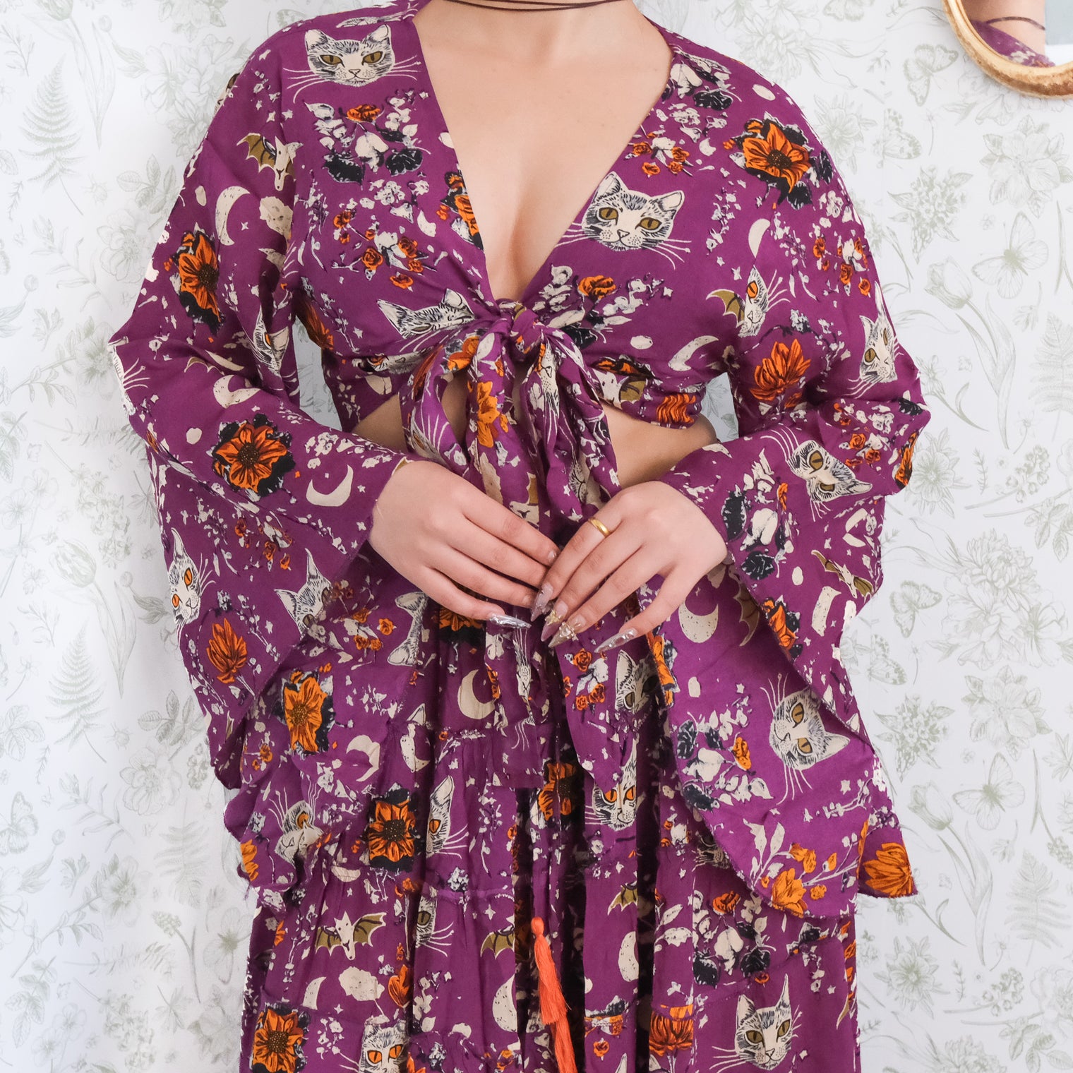 Luna Mystic Witchy Skirt and Bell Sleeve Top