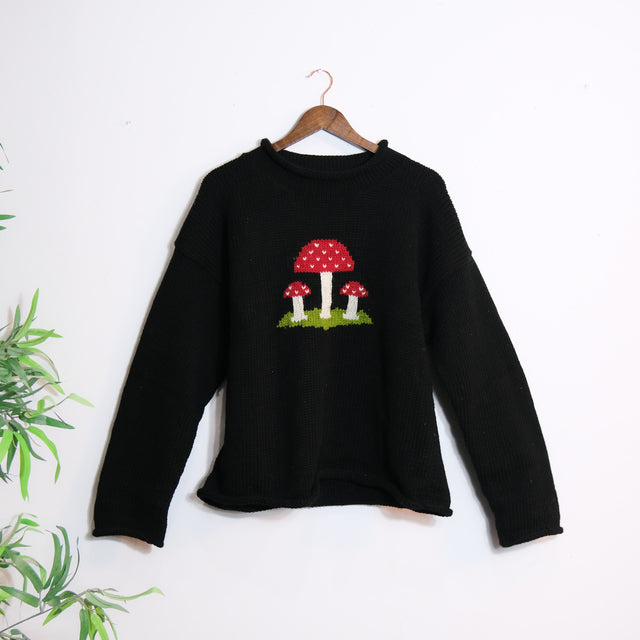 Mushroom Magic Knitted Sweater